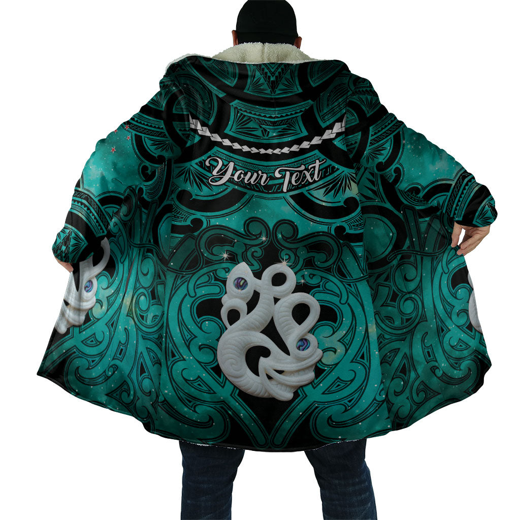 Personalised Maori Matariki Manaia Turquoise Cloak Maori Kowhaiwhai Pattern Galaxy