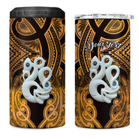 Personalised Maori Matariki Manaia Kowhai 4 in 1 Can Cooler Tumbler Maori Kowhaiwhai Pattern Galaxy