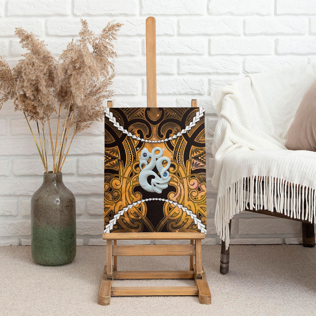 Maori Matariki Manaia Kowhai Canvas Wall Art Maori Kowhaiwhai Pattern Galaxy