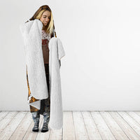 Maori Matariki Manaia Kowhai Hooded Blanket Maori Kowhaiwhai Pattern Galaxy