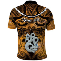 Personalised Maori Matariki Manaia Kowhai Polo Shirt Maori Kowhaiwhai Pattern Galaxy