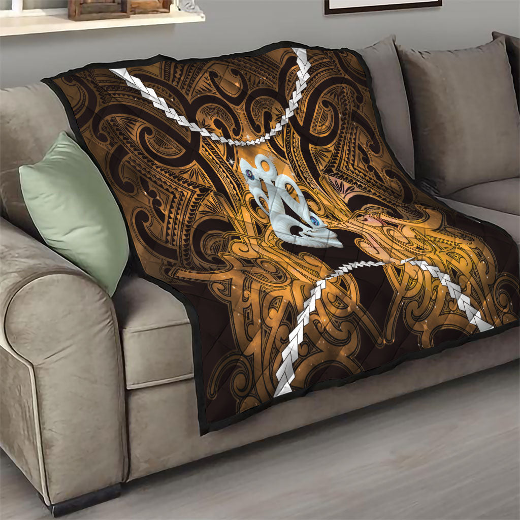 Maori Matariki Manaia Kowhai Quilt Maori Kowhaiwhai Pattern Galaxy