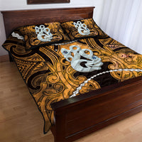 Maori Matariki Manaia Kowhai Quilt Bed Set Maori Kowhaiwhai Pattern Galaxy