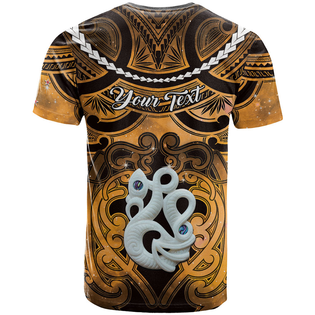 Personalised Maori Matariki Manaia Kowhai T Shirt Maori Kowhaiwhai Pattern Galaxy