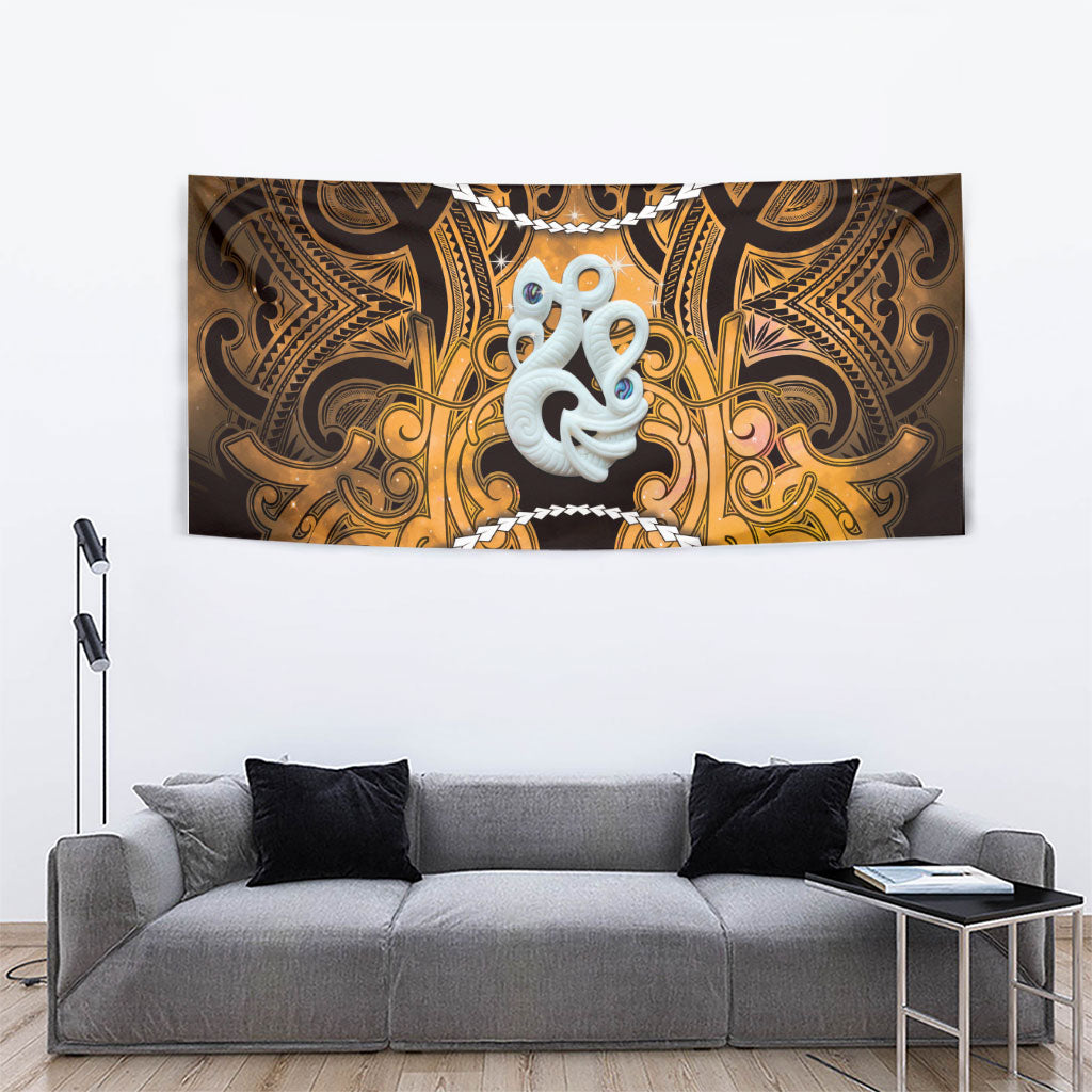 Maori Matariki Manaia Kowhai Tapestry Maori Kowhaiwhai Pattern Galaxy
