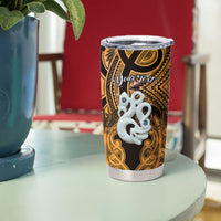 Personalised Maori Matariki Manaia Kowhai Tumbler Cup Maori Kowhaiwhai Pattern Galaxy