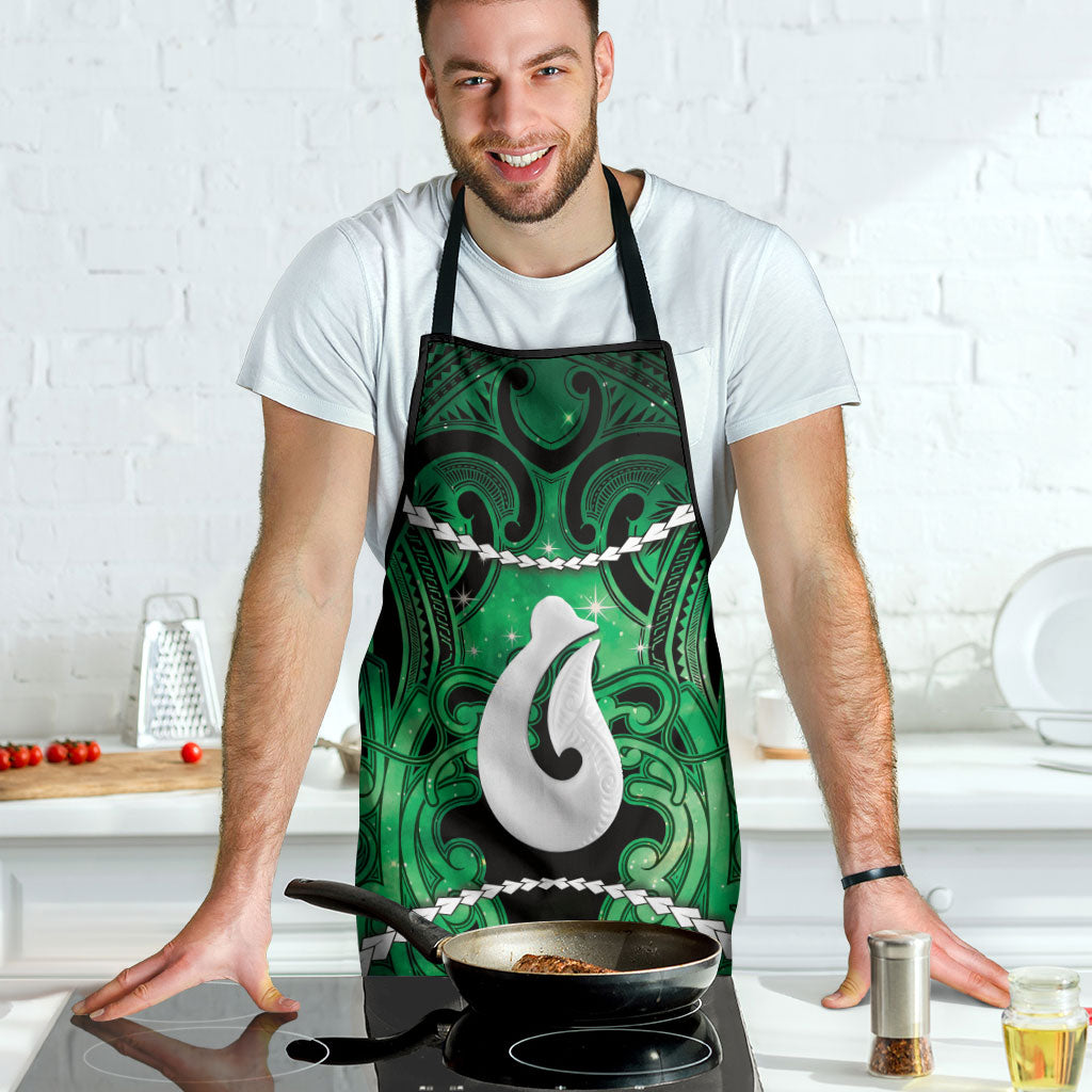 Maori Matariki Hei Matau Kakariki Apron Maori Kowhaiwhai Pattern Galaxy