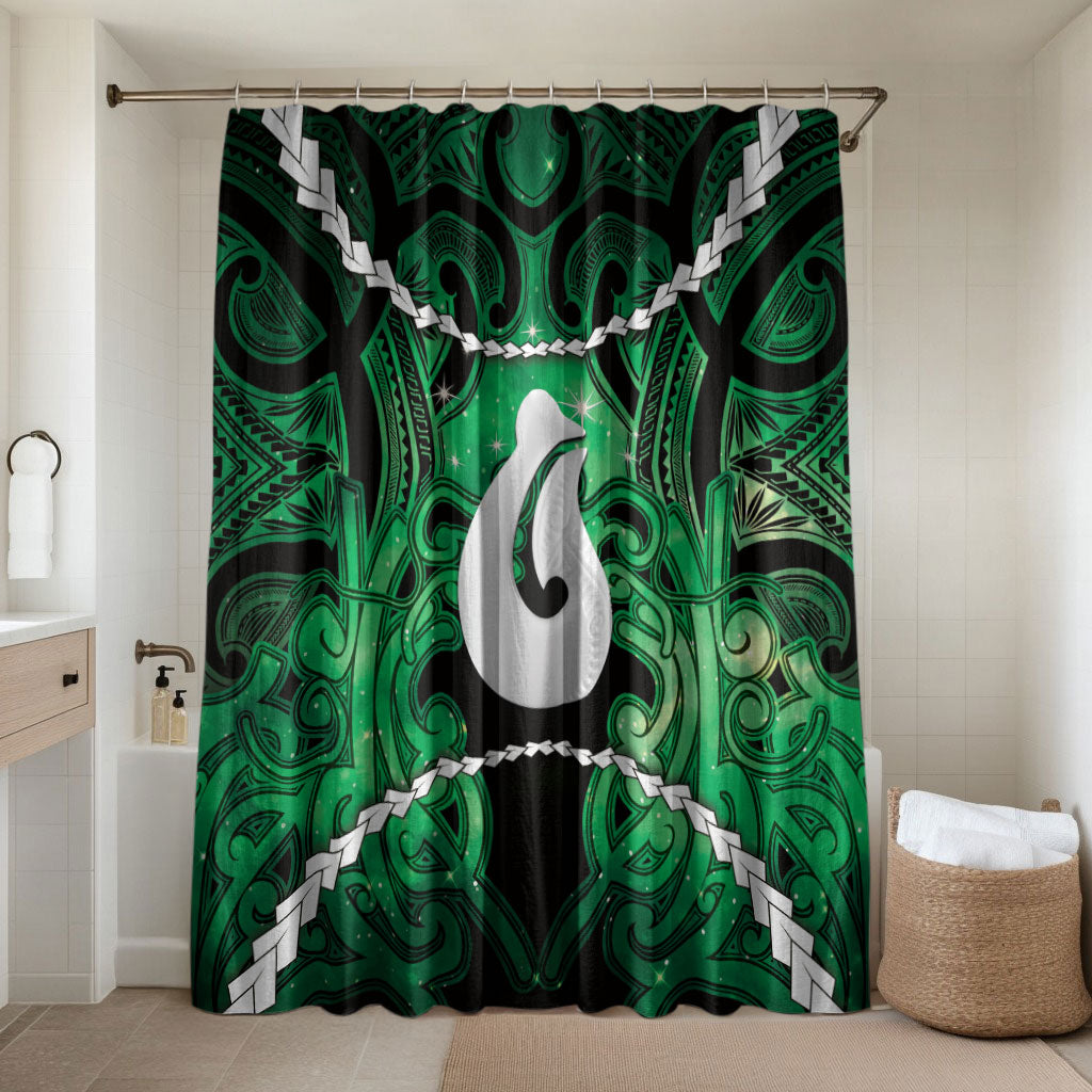 Maori Matariki Hei Matau Kakariki Bathroom Set Maori Kowhaiwhai Pattern Galaxy