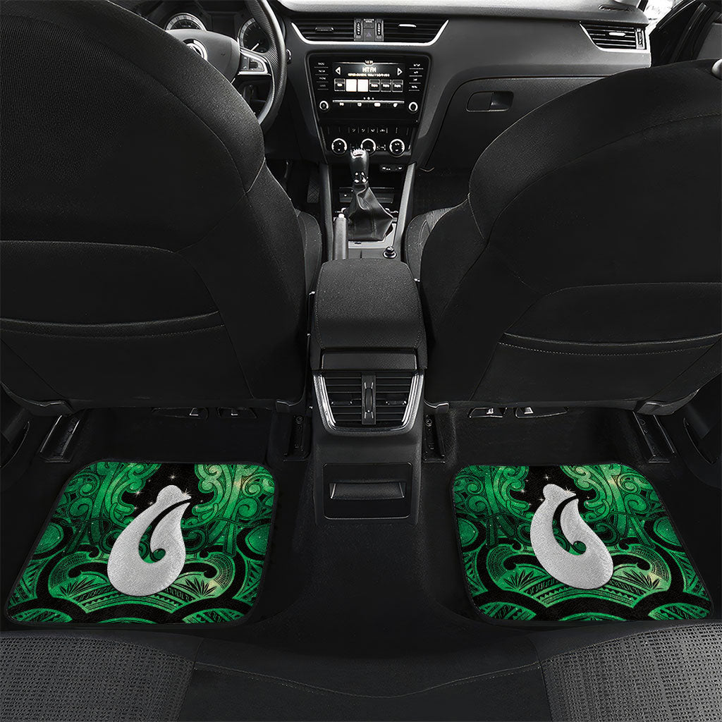 Personalised Maori Matariki Hei Matau Kakariki Car Mats Maori Kowhaiwhai Pattern Galaxy