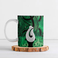 Personalised Maori Matariki Hei Matau Kakariki Ceramic Mug Maori Kowhaiwhai Pattern Galaxy