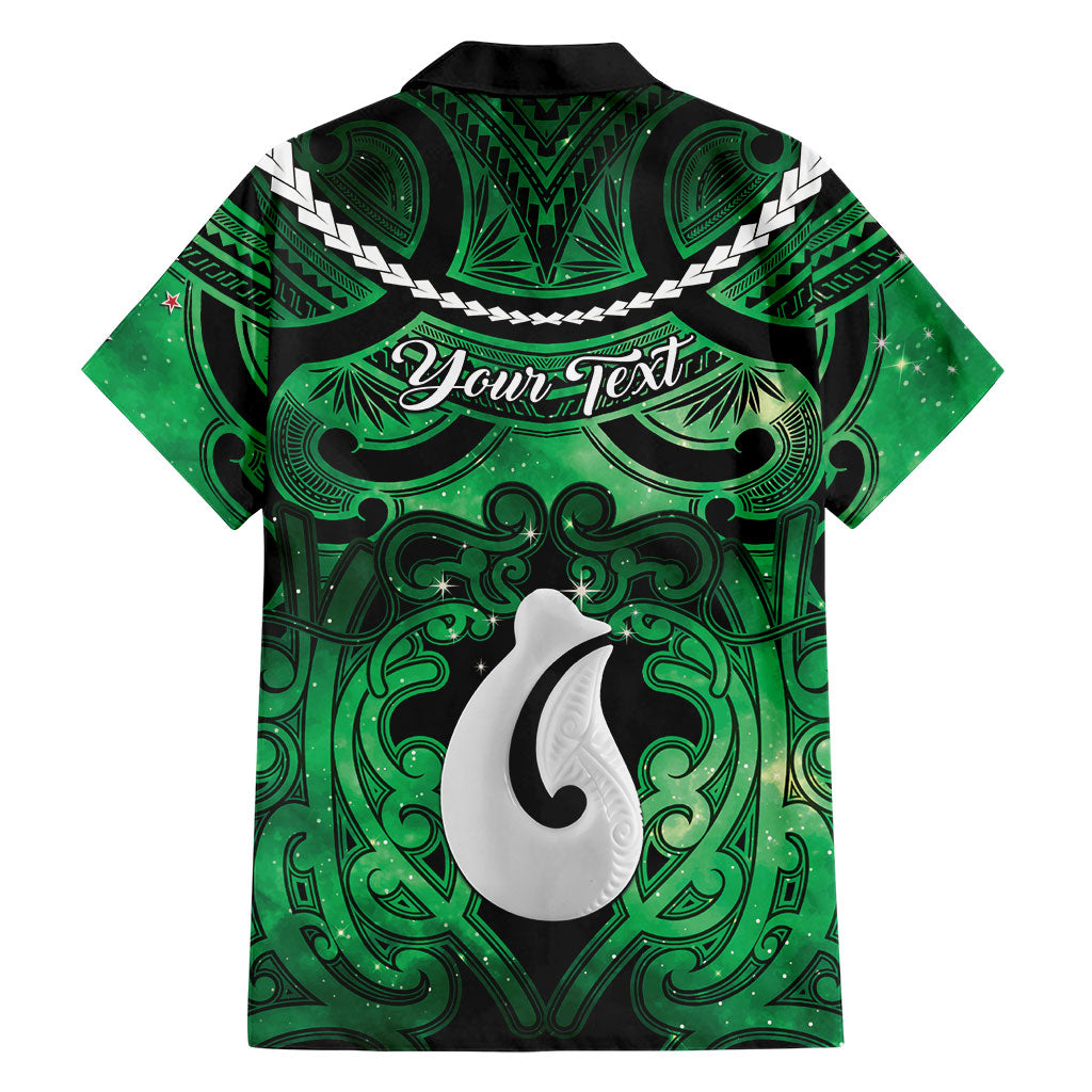 Personalised Maori Matariki Hei Matau Kakariki Family Matching Summer Maxi Dress and Hawaiian Shirt Maori Kowhaiwhai Pattern Galaxy LT01 - Polynesian Pride