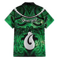 Personalised Maori Matariki Hei Matau Kakariki Hawaiian Shirt Maori Kowhaiwhai Pattern Galaxy