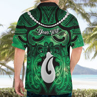 Personalised Maori Matariki Hei Matau Kakariki Hawaiian Shirt Maori Kowhaiwhai Pattern Galaxy