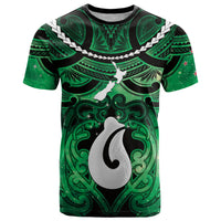 Personalised Maori Matariki Hei Matau Kakariki T Shirt Maori Kowhaiwhai Pattern Galaxy