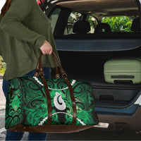 Maori Matariki Hei Matau Kakariki Travel Bag Maori Kowhaiwhai Pattern Galaxy
