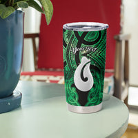 Personalised Maori Matariki Hei Matau Kakariki Tumbler Cup Maori Kowhaiwhai Pattern Galaxy