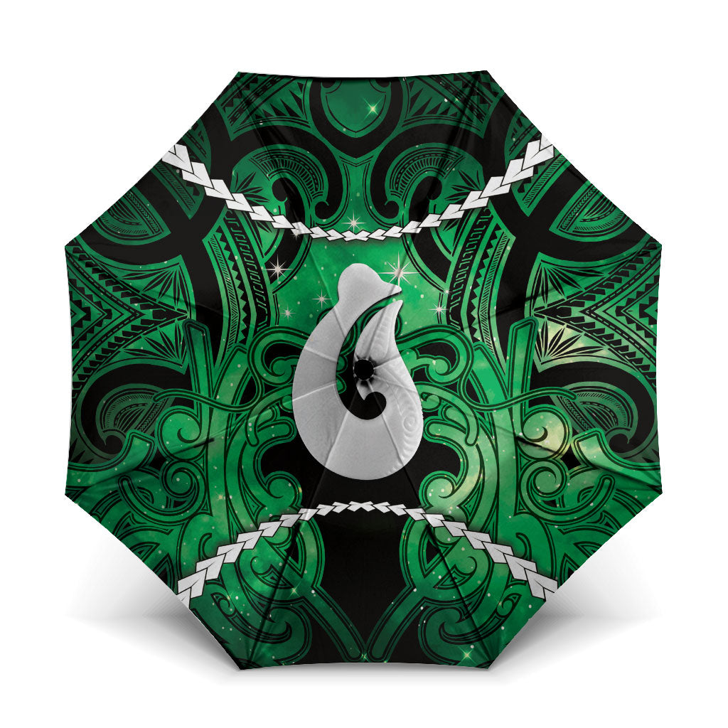 Maori Matariki Hei Matau Kakariki Umbrella Maori Kowhaiwhai Pattern Galaxy