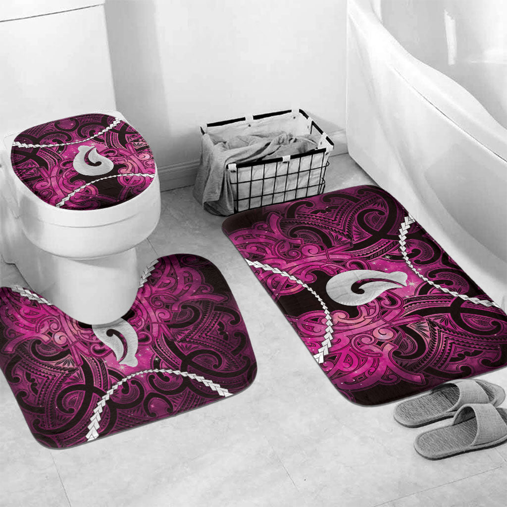Maori Matariki Hei Matau Mawhero Bathroom Set Maori Kowhaiwhai Pattern Galaxy