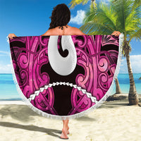 Maori Matariki Hei Matau Mawhero Beach Blanket Maori Kowhaiwhai Pattern Galaxy