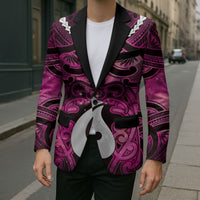 Personalised Maori Matariki Hei Matau Mawhero Blazer Maori Kowhaiwhai Pattern Galaxy