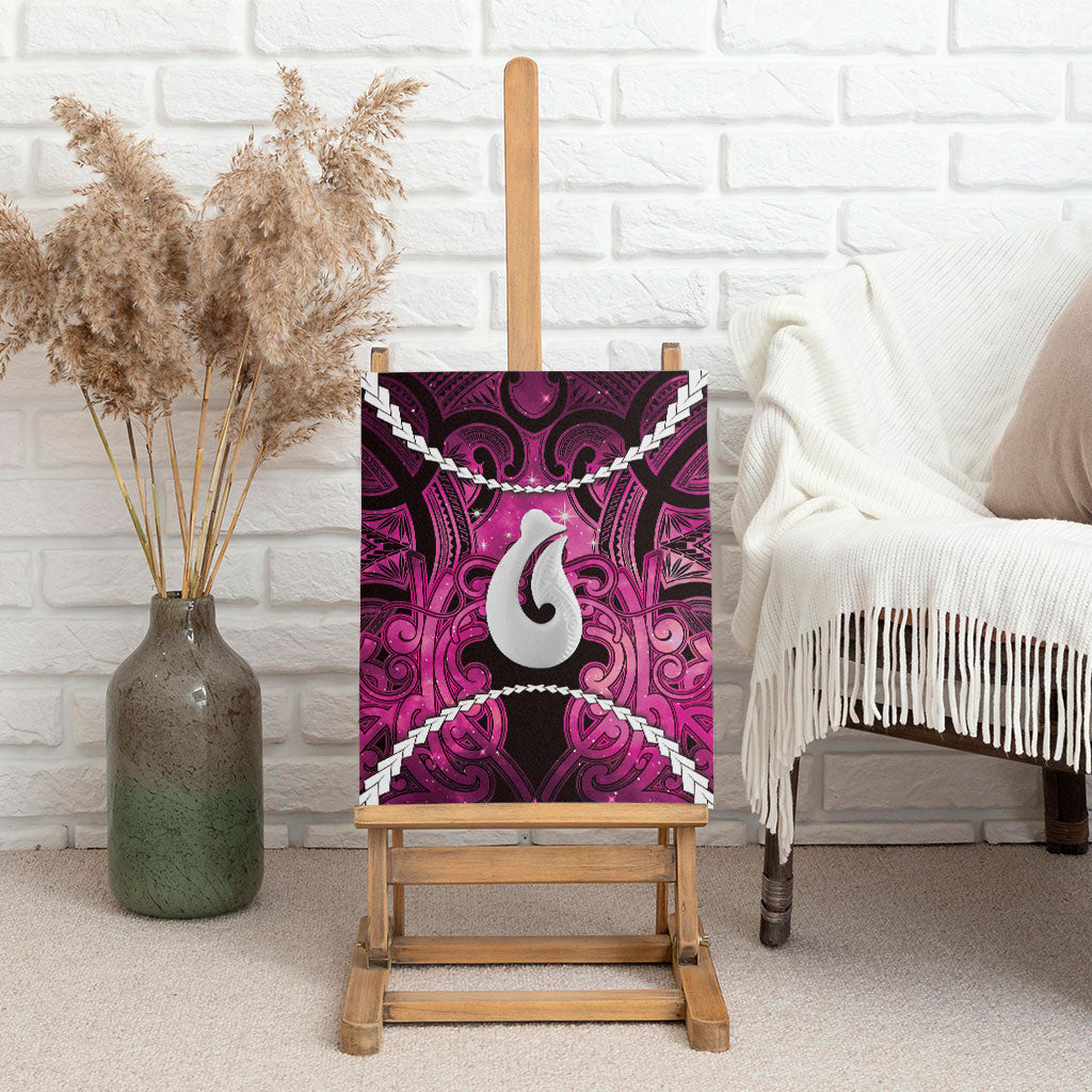 Maori Matariki Hei Matau Mawhero Canvas Wall Art Maori Kowhaiwhai Pattern Galaxy