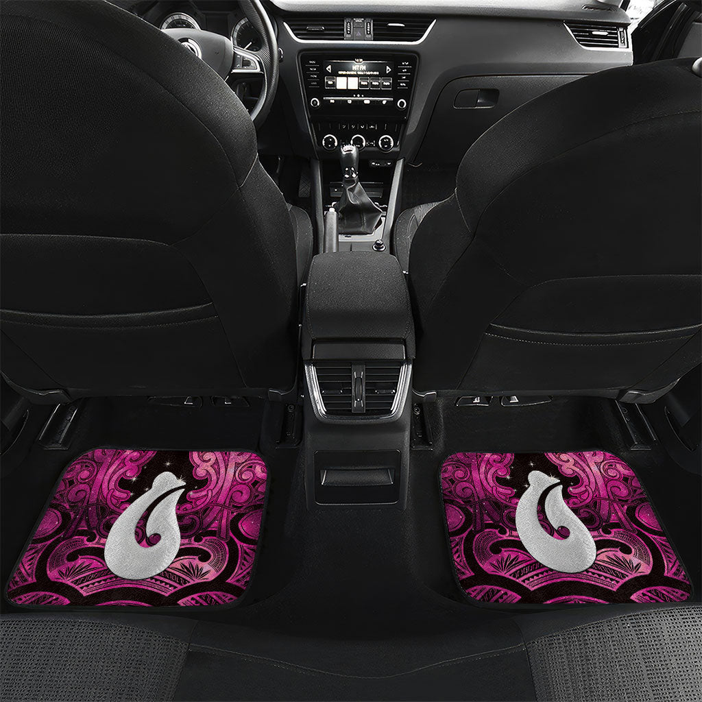 Personalised Maori Matariki Hei Matau Mawhero Car Mats Maori Kowhaiwhai Pattern Galaxy