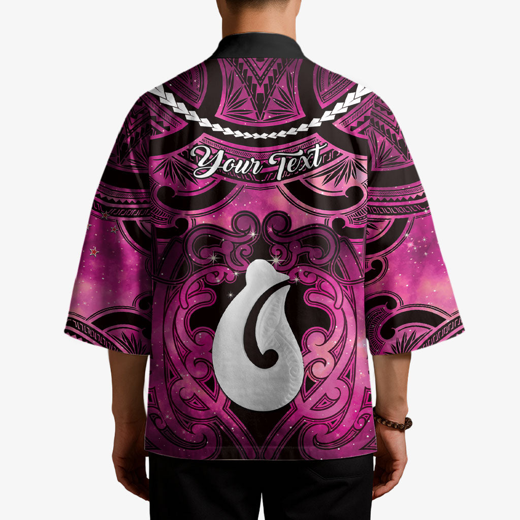 Personalised Maori Matariki Hei Matau Mawhero Kimono Maori Kowhaiwhai Pattern Galaxy