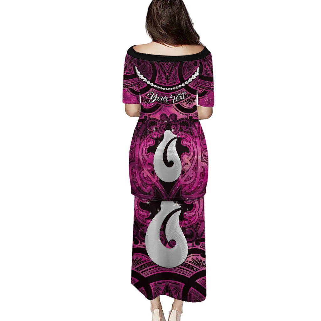 Personalised Maori Matariki Hei Matau Mawhero Puletasi Maori Kowhaiwhai Pattern Galaxy