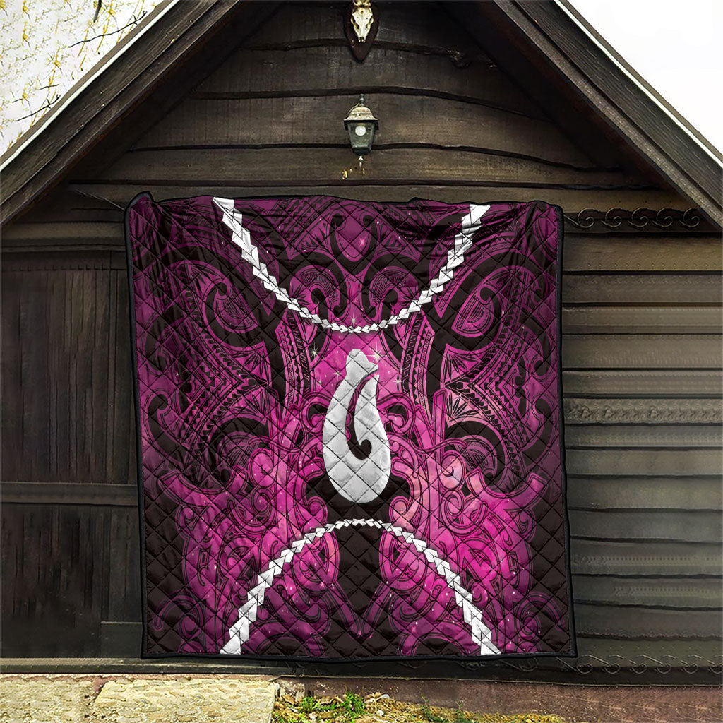Maori Matariki Hei Matau Mawhero Quilt Maori Kowhaiwhai Pattern Galaxy