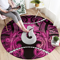 Maori Matariki Hei Matau Mawhero Round Carpet Maori Kowhaiwhai Pattern Galaxy