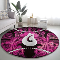Maori Matariki Hei Matau Mawhero Round Carpet Maori Kowhaiwhai Pattern Galaxy