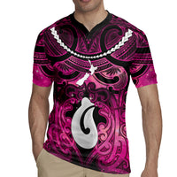 Personalised Maori Matariki Hei Matau Mawhero Rugby Jersey Maori Kowhaiwhai Pattern Galaxy