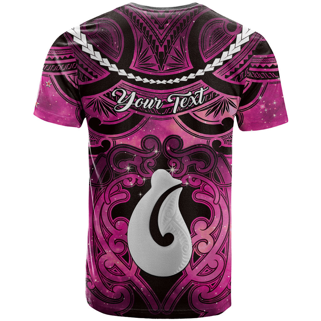 Personalised Maori Matariki Hei Matau Mawhero T Shirt Maori Kowhaiwhai Pattern Galaxy