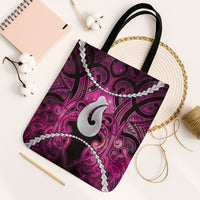 Maori Matariki Hei Matau Mawhero Tote Bag Maori Kowhaiwhai Pattern Galaxy