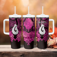 Personalised Maori Matariki Hei Matau Mawhero Tumbler With Handle Maori Kowhaiwhai Pattern Galaxy
