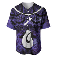 Personalised Maori Matariki Hei Matau Waiporoporo Baseball Jersey Maori Kowhaiwhai Pattern Galaxy