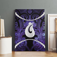 Maori Matariki Hei Matau Waiporoporo Canvas Wall Art Maori Kowhaiwhai Pattern Galaxy