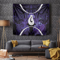 Maori Matariki Hei Matau Waiporoporo Tapestry Maori Kowhaiwhai Pattern Galaxy