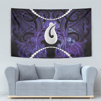 Maori Matariki Hei Matau Waiporoporo Tapestry Maori Kowhaiwhai Pattern Galaxy