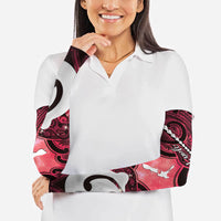 Personalised Maori Matariki Hei Matau Whero Arm Sleeves Maori Kowhaiwhai Pattern Galaxy
