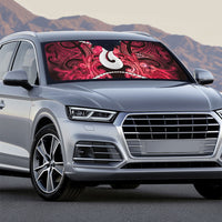 Maori Matariki Hei Matau Whero Auto Sun Shade Maori Kowhaiwhai Pattern Galaxy