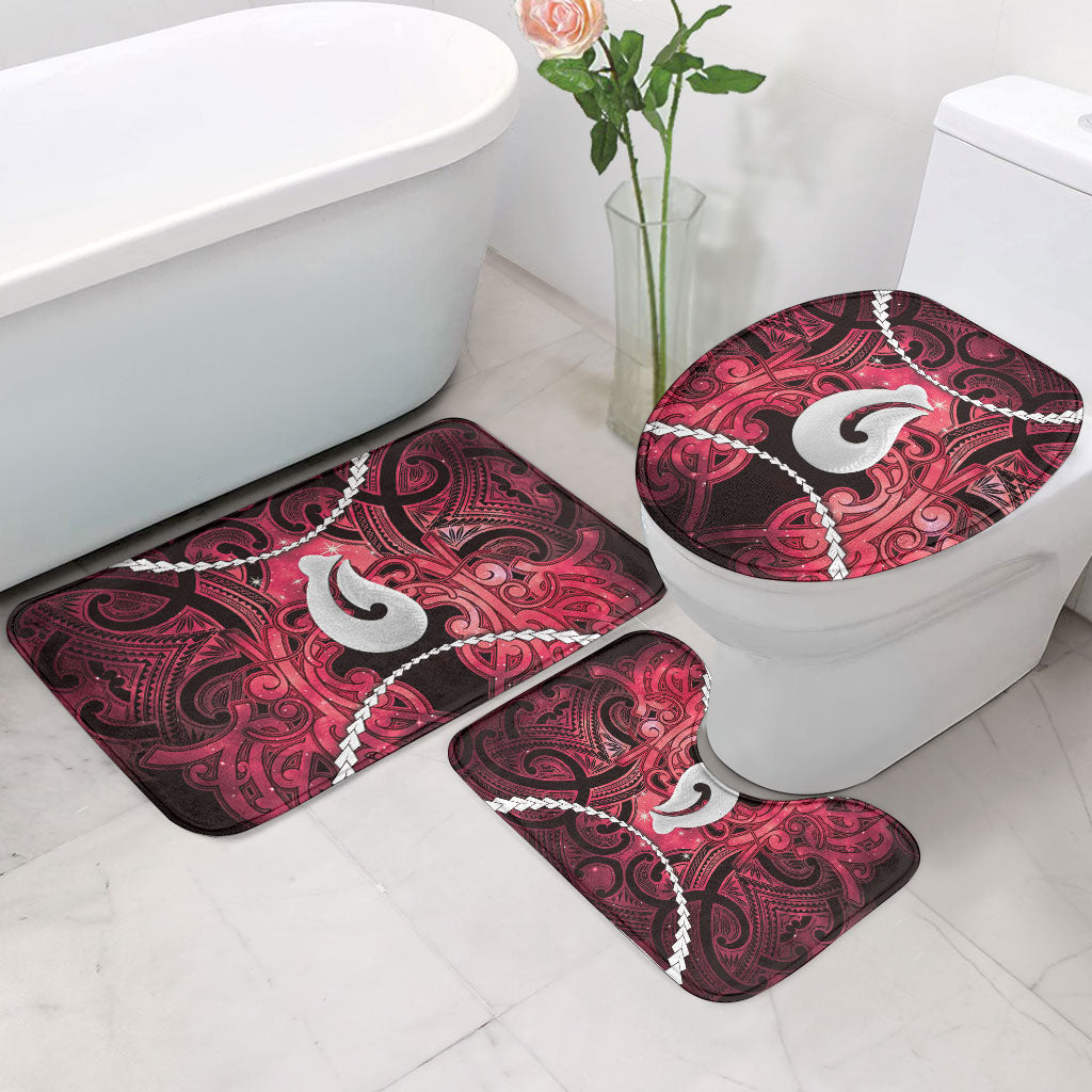 Maori Matariki Hei Matau Whero Bathroom Set Maori Kowhaiwhai Pattern Galaxy
