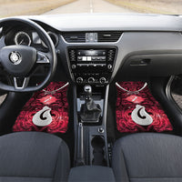 Personalised Maori Matariki Hei Matau Whero Car Mats Maori Kowhaiwhai Pattern Galaxy
