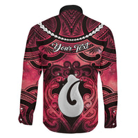 Personalised Maori Matariki Hei Matau Whero Family Matching Mermaid Dress and Hawaiian Shirt Maori Kowhaiwhai Pattern Galaxy LT01 - Polynesian Pride