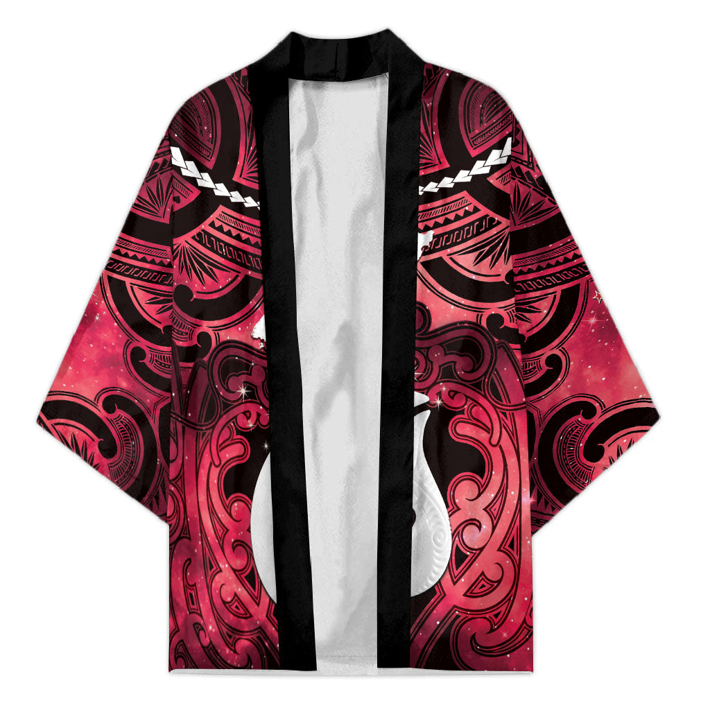 Personalised Maori Matariki Hei Matau Whero Kimono Maori Kowhaiwhai Pattern Galaxy