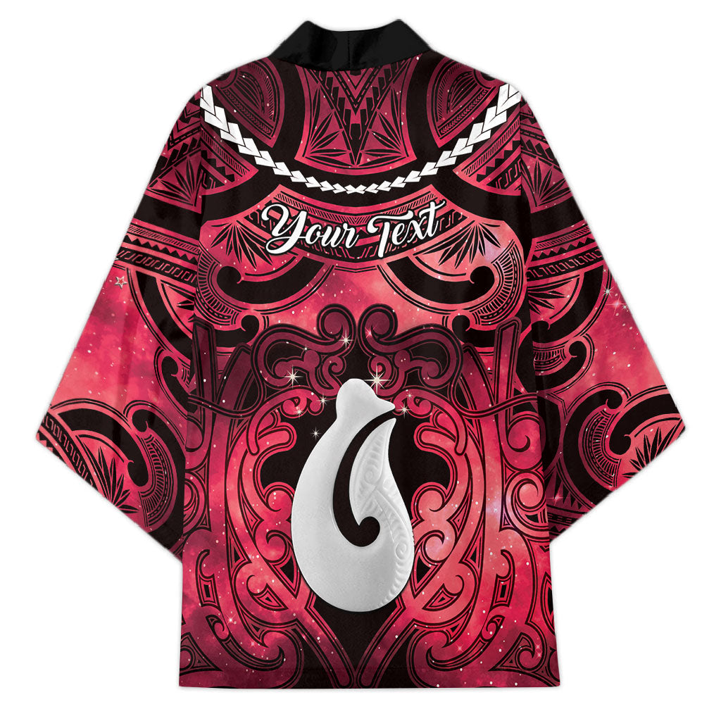 Personalised Maori Matariki Hei Matau Whero Kimono Maori Kowhaiwhai Pattern Galaxy