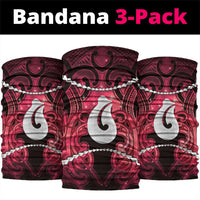 Maori Matariki Hei Matau Whero Neck Gaiter Maori Kowhaiwhai Pattern Galaxy