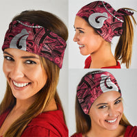 Maori Matariki Hei Matau Whero Neck Gaiter Maori Kowhaiwhai Pattern Galaxy
