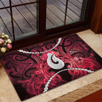 Maori Matariki Hei Matau Whero Rubber Doormat Maori Kowhaiwhai Pattern Galaxy