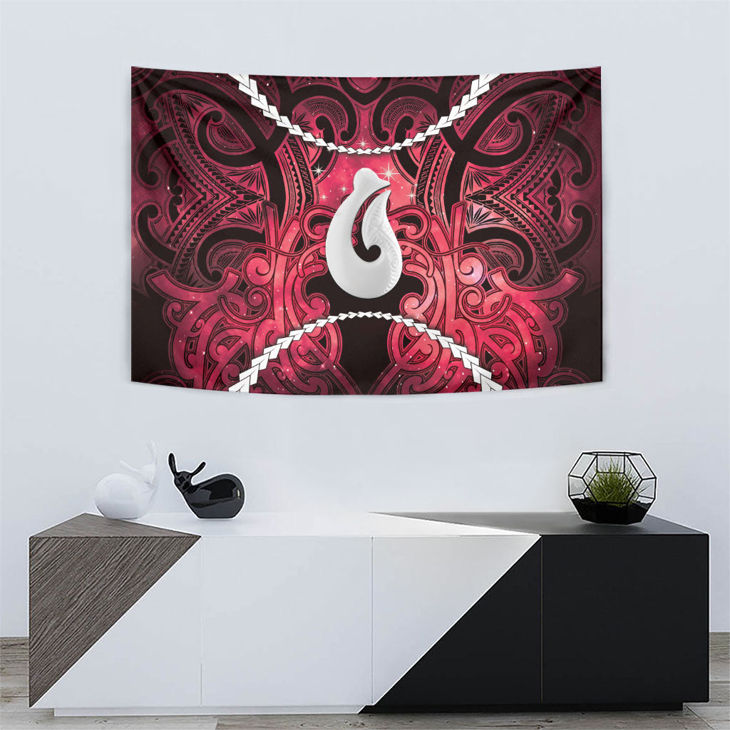 Maori Matariki Hei Matau Whero Tapestry Maori Kowhaiwhai Pattern Galaxy